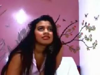 Desi first-rate Baroda Wife Komal Chatting With lover On Skype
